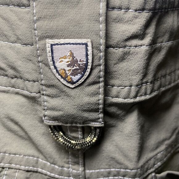 Kuhl Mens Kargo Cargo Shorts Stretch SZ 32 Green - Picture 12 of 16